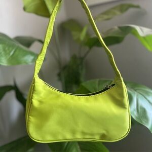 GREEN NYLON PURSE